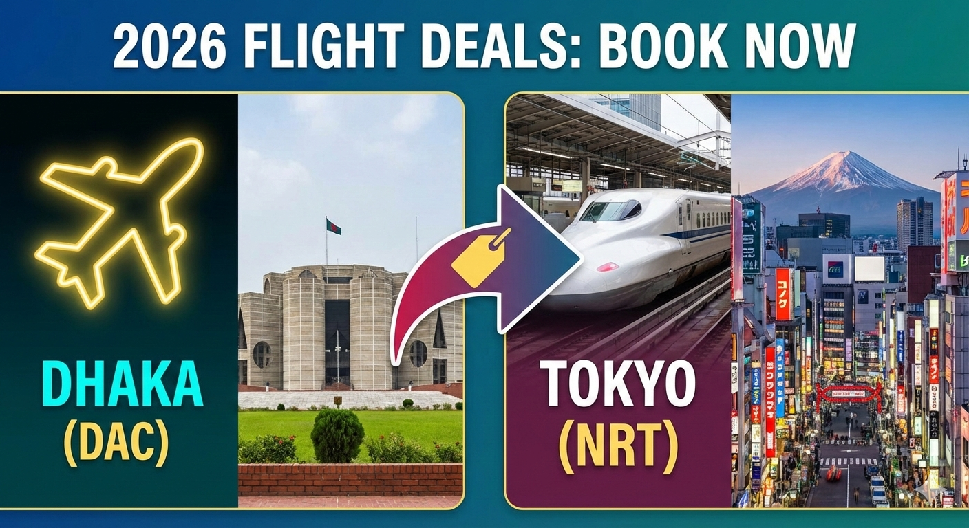Dhaka to Tokyo Flights: The Ultimate 2026 Guide to Cheap Tickets, Visas & Travel Tips