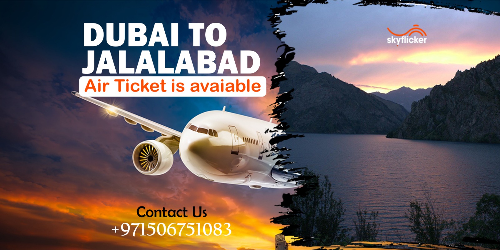 Dubai to Jalalabad Air Ticket | +971506751083 | Sky Flicker