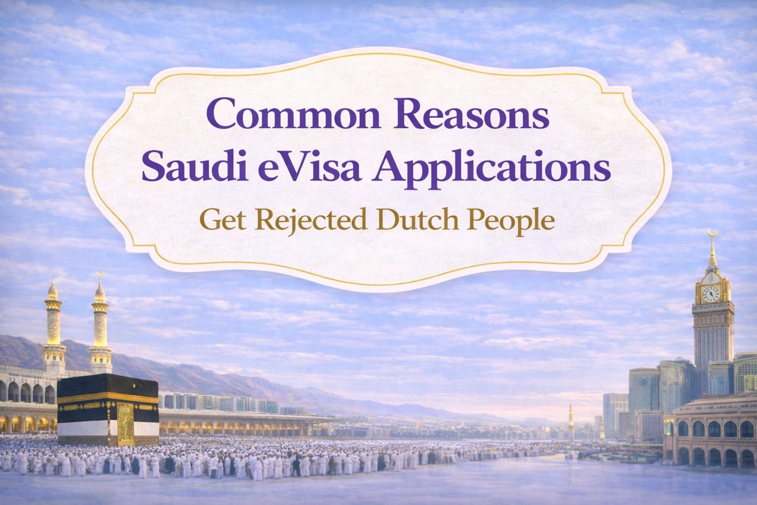 Common Reasons Saudi eVisa Applications Get Rejected Dutch People Applying for a Saudi Arabia eVisa from the Netherlands is usually a simple and fast process. Most Dutch travelers receive approval within a few hours or days. However, some applications are rejected due to common mistakes or incorrect information submitted during the process. Understanding the most frequent reasons for Saudi eVisa rejection can help applicants avoid problems and significantly increase their chances of approval. This guide explains the most common reasons Saudi eVisa applications get rejected, especially for travelers applying from the Netherlands. It also includes helpful tips to ensure a smooth and successful visa application. Why Do Saudi eVisa Applications Get Rejected? Although the Saudi eVisa system is designed to be user-friendly, the application still goes through several verification checks. Saudi immigration authorities review: Passport details Personal information Uploaded documents Security checks Payment confirmation If any information appears incorrect, incomplete, or suspicious, the application may be rejected. Fortunately, most rejections occur due to simple mistakes that can easily be avoided. Incorrect Passport Information One of the most common reasons for Saudi eVisa rejection is incorrect passport details. During the application process, travelers must enter their passport information exactly as it appears in their document. Common mistakes include: Typing the wrong passport number Incorrect spelling of name Missing middle names Entering the wrong passport expiry date Even a small spelling error can cause the application to fail verification. Tip Always copy your passport information directly from the passport page and double-check every detail before submitting the application. Passport Validity Less Than 6 Months Saudi Arabia requires travelers to have a passport that is valid for at least six months from the date of arrival. If your passport is close to expiration, the eVisa application will likely be rejected. This rule applies to travelers from the Netherlands as well as other eligible countries. Tip Before applying for the visa, check your passport expiry date. If it expires within six months, renew your passport first. Low-Quality Passport Photo Applicants must upload a passport-style photograph when applying for the Saudi eVisa. Many applications are rejected because the uploaded photo does not meet the required standards. Common photo issues include: Blurry images Dark lighting Incorrect background color Wearing sunglasses Face partially covered Saudi visa systems automatically verify image quality, and photos that do not meet guidelines may lead to rejection. Tip Use a recent photo with a white background and clear facial visibility. Mismatched Personal Information Another common issue is inconsistency between the passport and the application form. Examples include: Different spelling of name Incorrect nationality Wrong date of birth Mismatch between passport and uploaded documents Saudi visa systems automatically compare these details. If they do not match exactly, the application may be rejected. Tip Ensure that all details in the application form match your passport exactly. Expired or Damaged Passport Applications can also be rejected if the passport is: Expired Close to expiration Damaged or unreadable Missing important information Saudi immigration authorities require a machine-readable passport in good condition. Tip Always apply with a valid passport that has at least one blank page. Incomplete Application Form Many applicants rush through the visa application form and accidentally leave fields incomplete. Examples include: Missing travel purpose Missing address details Incomplete personal information Incomplete applications may automatically trigger rejection or delay processing. Tip Take your time when filling out the form and review every section before submitting. Payment Failure An eVisa application is not officially submitted until the payment is successfully completed. If the payment fails or is interrupted, the system may cancel the application. Common payment problems include: Insufficient card balance Bank blocking international payments Card verification failure Tip Use a credit or debit card that supports international online transactions. Previous Visa Violations Applicants who previously violated Saudi immigration rules may face rejection. Examples include: Overstaying a previous visa Working without proper authorization Violating Saudi travel regulations These records are stored in immigration databases and may affect future visa approvals. Security or Background Concerns All visa applications go through automated security checks. If the system flags an application due to: Travel history concerns Security screening issues Suspicious application patterns the visa may be rejected for safety reasons. Although this situation is rare, it can occur in some cases. Duplicate Visa Applications Submitting multiple applications at the same time can also cause rejection. Some applicants panic if they do not receive approval quickly and submit another application. This can confuse the system and lead to automatic rejection. Tip Always wait for the decision of your original application before submitting a new one. How to Avoid Saudi eVisa Rejection Although visa rejection can happen, most issues are preventable with careful preparation. Here are some simple tips to increase your approval chances. Double-Check All Information Make sure your passport details and personal information are entered correctly. Use High-Quality Documents Upload clear scans of your passport and a proper passport photo. Apply Early Submitting your visa application at least 7–14 days before travel allows time to fix any issues. Use Accurate Contact Information Provide a valid email address so you can receive important notifications. What Should You Do If Your Saudi eVisa Is Rejected? If your application is rejected, do not panic. In many cases, you can simply correct the mistake and apply again. Steps to follow: Review the application carefully Identify possible errors Correct incorrect information Submit a new application If the rejection was due to incorrect documents or information, the second application usually gets approved. How Long Should You Wait Before Reapplying? There is no strict waiting period after a rejection. However, it is recommended to: Review your previous application Correct all errors Submit a new application carefully Reapplying immediately without fixing mistakes may result in another rejection. Is Saudi eVisa Rejection Common? Saudi eVisa rejection is actually quite rare. Most applications are approved quickly if the information is correct and the documents meet the requirements. The majority of rejected applications are caused by simple human errors rather than serious issues. This is why carefully reviewing the application is extremely important. Overview The Saudi Arabia eVisa system has made travel easier for international visitors, including travelers from the Netherlands. While the application process is straightforward, mistakes such as incorrect passport details, poor photo quality, or incomplete forms can lead to rejection. By understanding the common reasons for visa refusal and following the correct application procedures, Dutch travelers can significantly improve their chances of approval. Careful preparation, accurate information, and early application are the best ways to ensure a smooth and successful Saudi eVisa experience. Frequently Asked Questions Why was my Saudi eVisa rejected? Most rejections happen due to incorrect passport details, poor-quality photos, or incomplete applications. Can I apply again if my Saudi eVisa is rejected? Yes. After correcting the errors, you can submit a new application. Does Saudi Arabia refund visa fees if the application is rejected? No. Visa fees are generally non-refundable once the application is processed. How can I avoid Saudi eVisa rejection? Double-check your passport information, upload clear documents, and complete the form carefully. How long does Saudi eVisa approval usually take? Most applications are processed within 30 minutes to 72 hours.